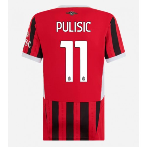 Ženski Nogometni dresi AC Milan Christian Pulisic #11 Domači 2024-25 Kratek Rokav